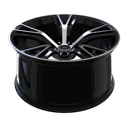 बीएमडब्ल्यू एम6 कार रिम्स के लिए 22x9 22x11 एक टुकड़ा एल्यूमीनियम मिश्र धातु जाली चमक काला मशीनीकृत चेहरा पहिया