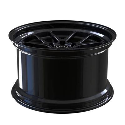 टोयोटा सुप्रा लक्ज़री कार रिम्स के लिए कंपित ब्लैक फेस लिप 2 पीसी जाली पहियों 1 9 इंच
