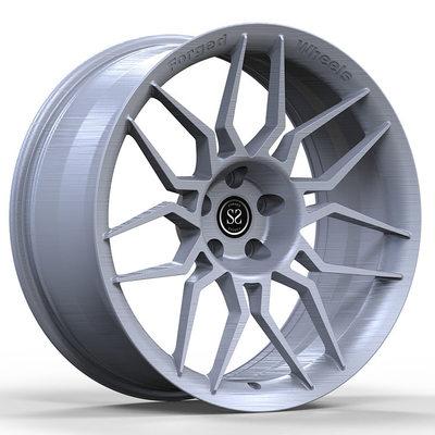 निसान 350z के लिए कस्टम मैट सिल्वर जाली मोनोब्लॉक रिम्स 19x11 19x9 5x114.3