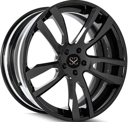काला चेहरा 3PC जाली एल्यूमीनियम रिम पहियों फोर्ड मस्टैंग 20x9.5 | 20x12.5