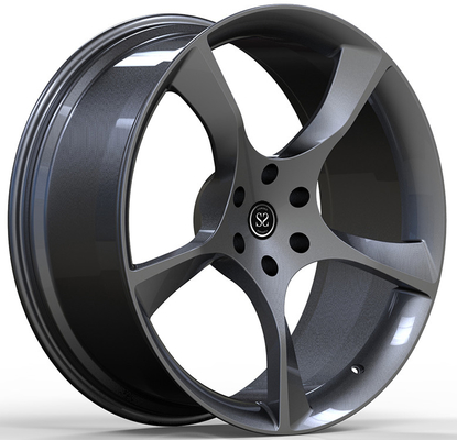20x9.5 और 21x10. स्टेगर्ड 5x112 कस्टम साटन ग्रे फोल्डेड 1-पीसी रिम्स