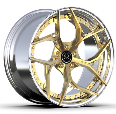 एस वर्ग E63s W213 21x9.5 और 21x11 कस्टम गोल्ड पॉलिश 2-पीसी रिम्स