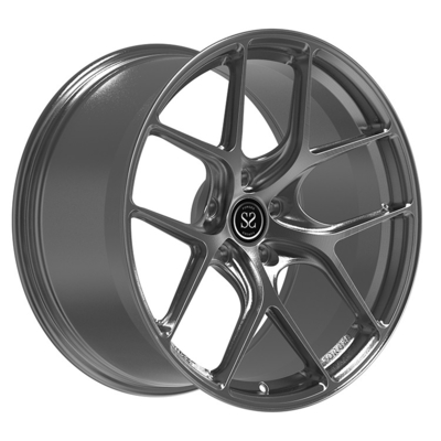 20x9.0 ET19/5x112/66.6 कस्टम 1 टुकड़ा रिम्स बंदूक धातु ग्रे CLS AMG के लिए