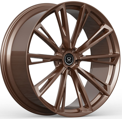 24x10.5 ET+32/24x12ET+45 PCD 5x112/CB 66.6 बीएमडब्ल्यू एक्स7 के लिए चमकदार कांस्य फोल्डेड व्हील्स