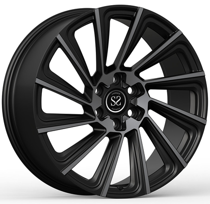 18x9ET42/5x100/56.1 कस्टम 1 टुकड़ा फोल्डेड व्हील्स मोनोब्लॉक ब्लैक मशीनीकृत चेहरा 2004 सुबारू WRX के लिए