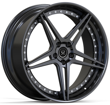 22x10.5ET20/5x112/66.5 साटन ब्लैक कस्टम रिम्स फॉर ऑडी आरएस6 4जी 2016