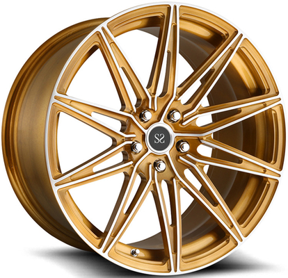 21x8.5ET30/21x9.5ET43 5x112/66.6 बीएमडब्ल्यू X3 G01 के लिए साटन कांस्य मशीनीकृत फेस रिम्स