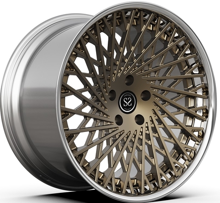 फेरारी F12 के लिए 21x9.5ET30/22x12.5ET51/5x114.3/67.1 कांस्य पॉलिश 2-पीस रिम्स