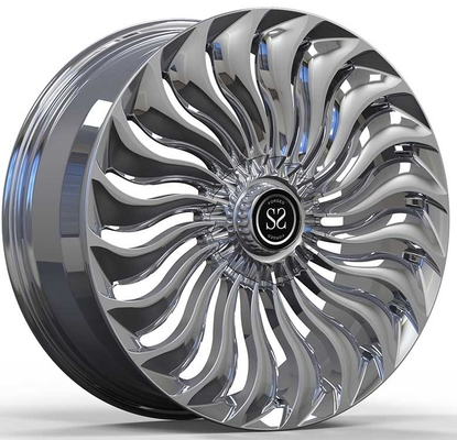 S500 W222 क्रोम कस्टम 1PC जाली पहिये 20x8.5J