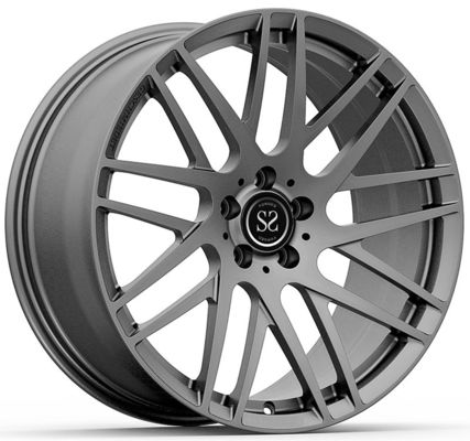हल्का ग्रे 1-पीसी फोल्डेड व्हील्स ब्राबस स्टाइल 22x9.5 और 22x11.5 AMG GT43 के लिए