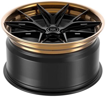 Bronze Polished and Matt Disc 20x9.5 and 20x12 Custom 3-PC Rims for Mercedes W212