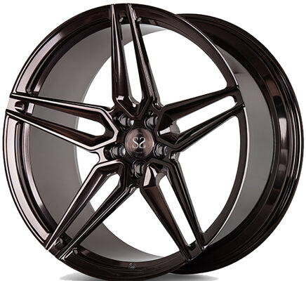 Audi S6 C8 Gloss Coffee Bronze Custom 1 Piece Forged Wheels with Custom H-PCD and 17-24