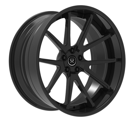 CL63 . के लिए 21x10 21x12 5x130 5x112 पहिए कंपित साटन ब्लैक फोर्ज्ड