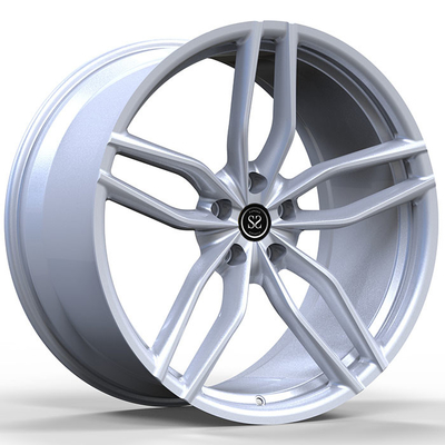 Att सिल्वर ऑडी फोर्ज्ड व्हील्स 5 स्पोक 6061-T6 रिम्स 5x112 VW T5 के लिए